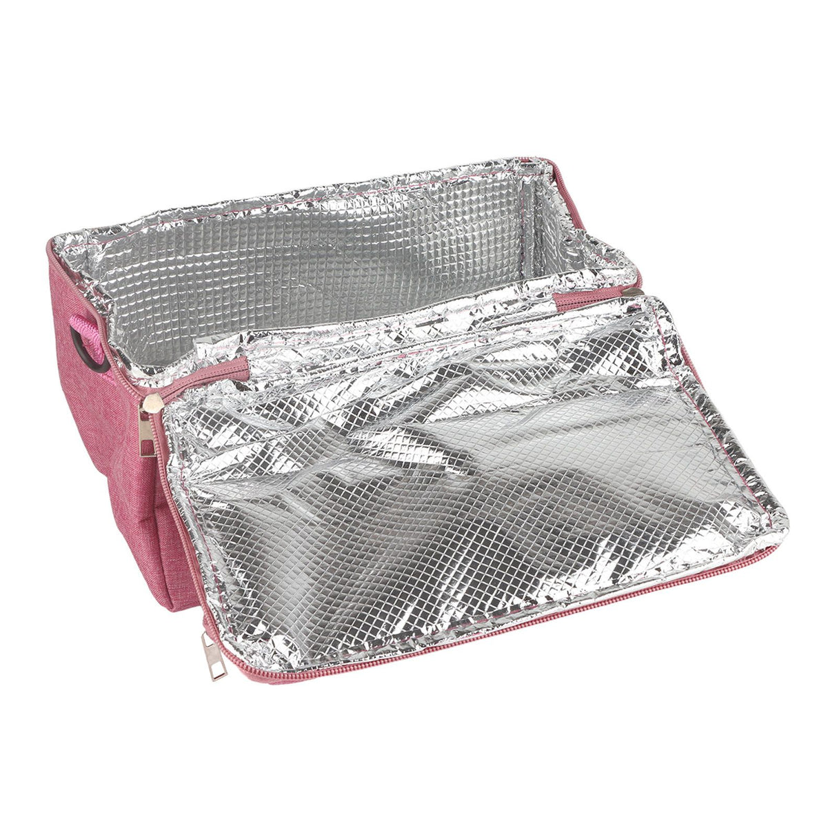 Rose Red Breastmilk Cooler Transport Bag Waterproof Large Double Layer Insulation Lunchbox Shoulder Bag