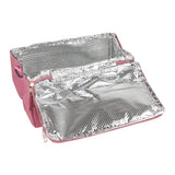 Rose Red Breastmilk Cooler Transport Bag Waterproof Large Double Layer Insulation Lunchbox Shoulder Bag