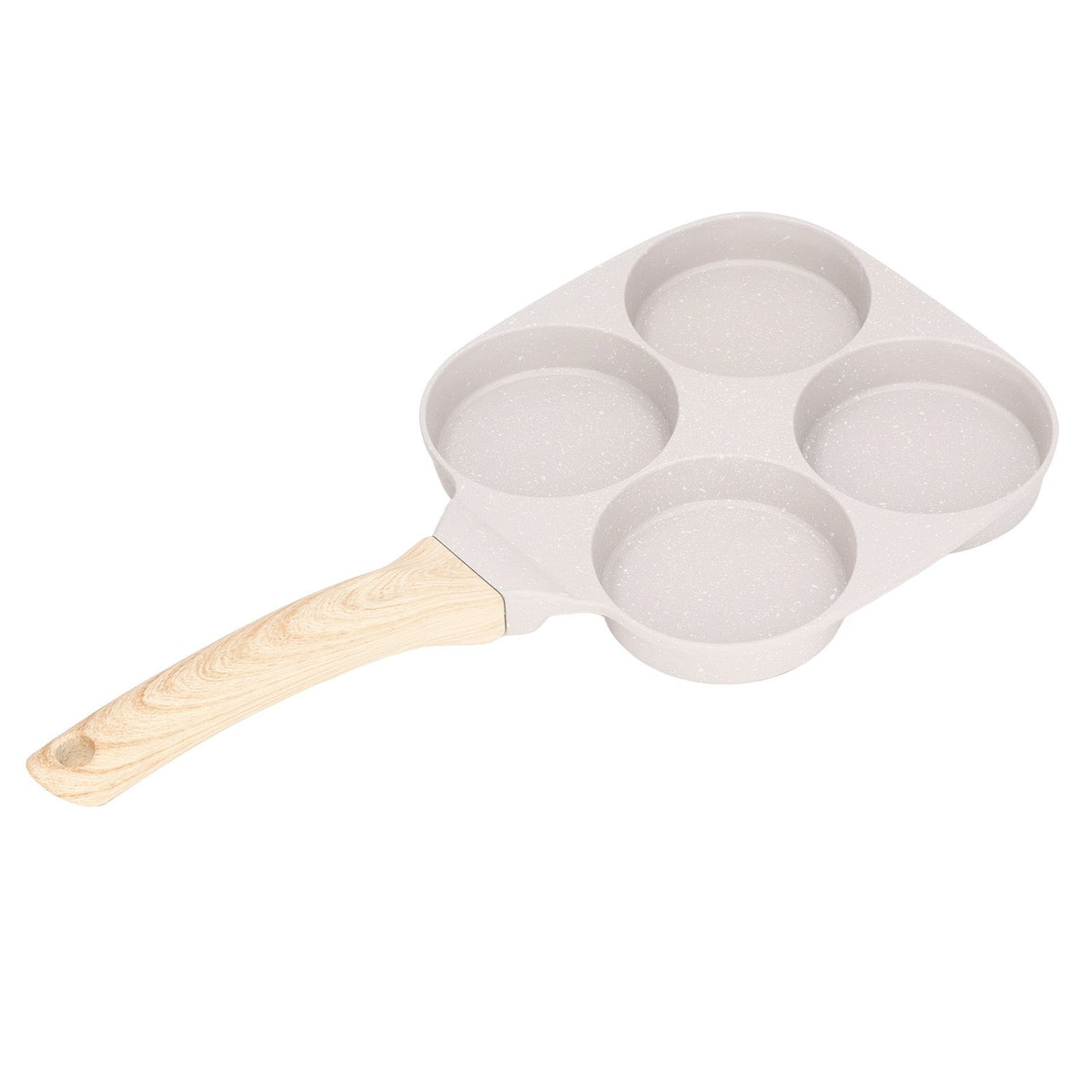 Egg Frying Pan Stick Proof Even Heating Flat Base Aluminum Alloy Pancake Pan for Induction Cooker Gas Stove 4 Cups