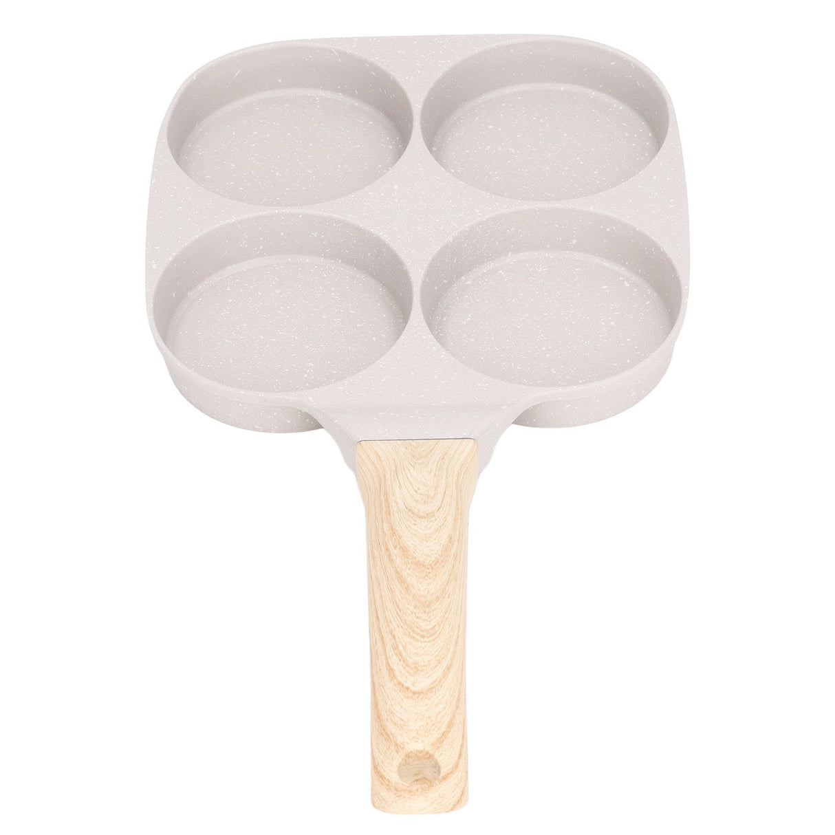 Egg Frying Pan Stick Proof Even Heating Flat Base Aluminum Alloy Pancake Pan for Induction Cooker Gas Stove 4 Cups