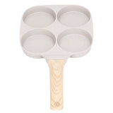 Egg Frying Pan Stick Proof Even Heating Flat Base Aluminum Alloy Pancake Pan for Induction Cooker Gas Stove 4 Cups