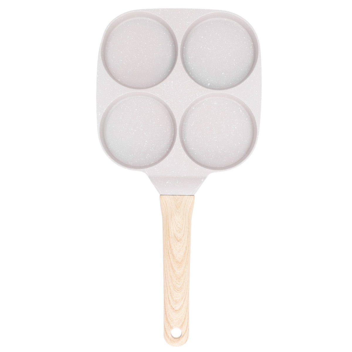 Egg Frying Pan Stick Proof Even Heating Flat Base Aluminum Alloy Pancake Pan for Induction Cooker Gas Stove 4 Cups