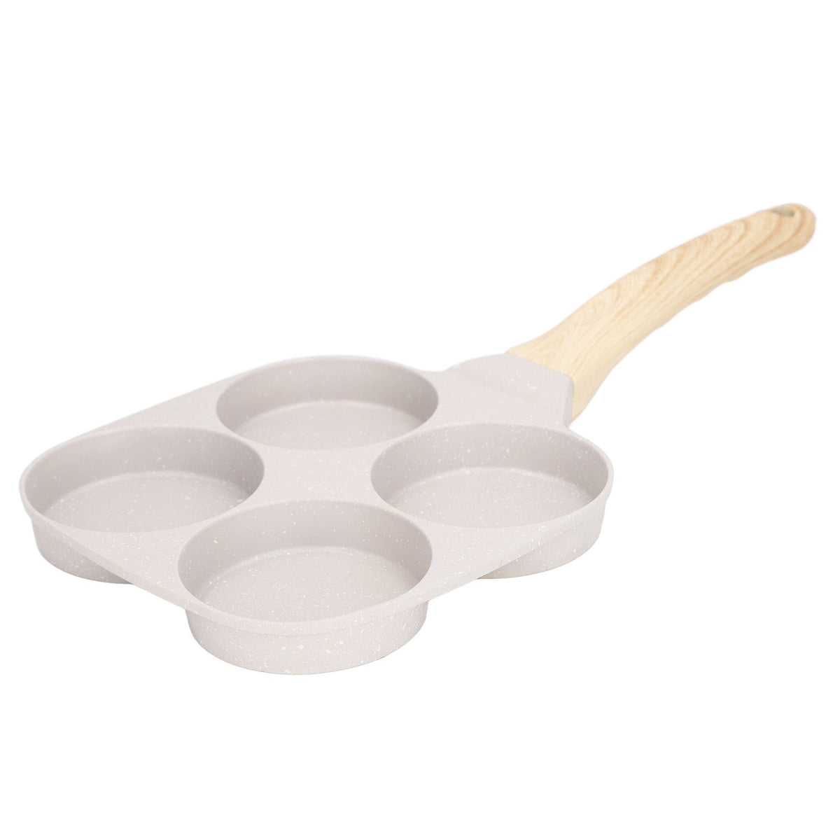 Egg Frying Pan Stick Proof Even Heating Flat Base Aluminum Alloy Pancake Pan for Induction Cooker Gas Stove 4 Cups