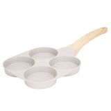Egg Frying Pan Stick Proof Even Heating Flat Base Aluminum Alloy Pancake Pan for Induction Cooker Gas Stove 4 Cups
