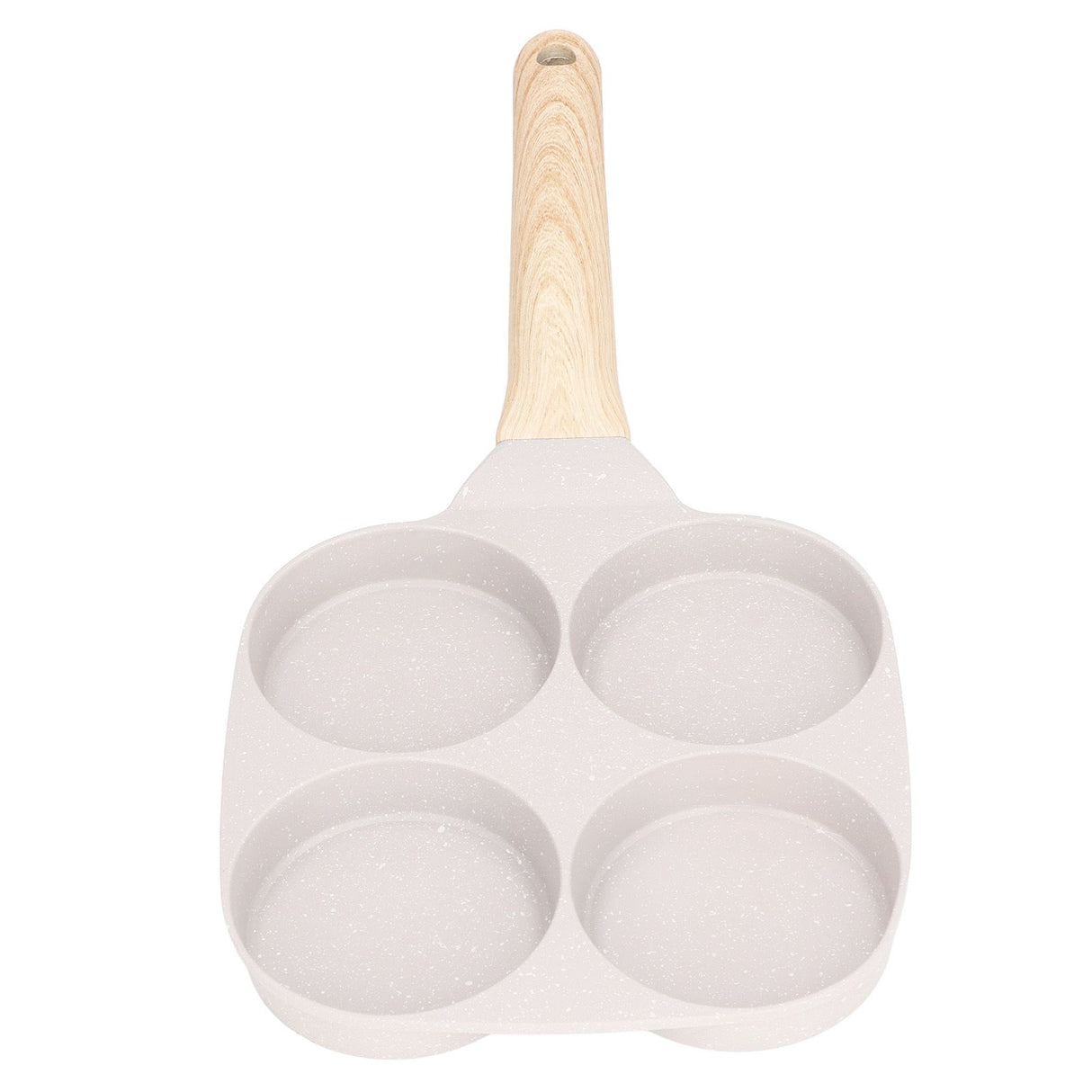 Egg Frying Pan Stick Proof Even Heating Flat Base Aluminum Alloy Pancake Pan for Induction Cooker Gas Stove 4 Cups
