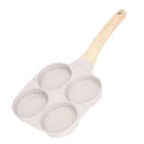 Egg Frying Pan Stick Proof Even Heating Flat Base Aluminum Alloy Pancake Pan for Induction Cooker Gas Stove 4 Cups - Low Angle