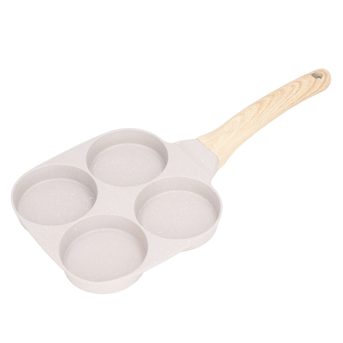 Egg Frying Pan Stick Proof Even Heating Flat Base Aluminum Alloy Pancake Pan for Induction Cooker Gas Stove 4 Cups