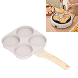 Egg Frying Pan Stick Proof Even Heating Flat Base Aluminum Alloy Pancake Pan for Induction Cooker Gas Stove 4 Cups - Extra Image