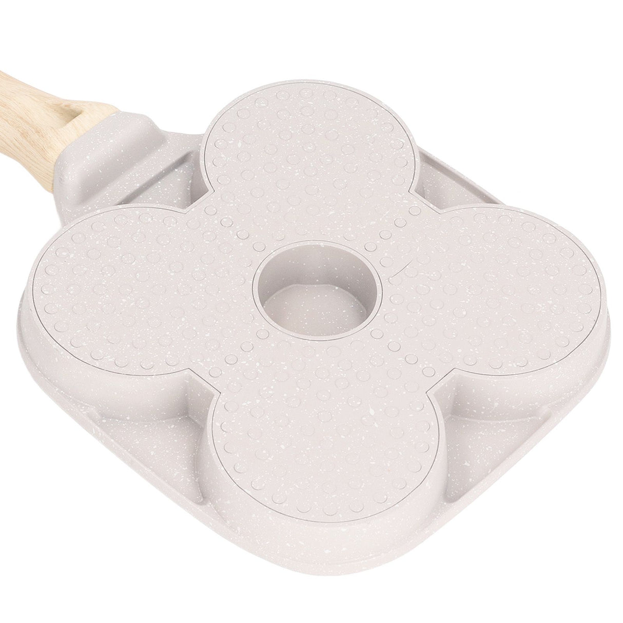 Egg Frying Pan Stick Proof Even Heating Flat Base Aluminum Alloy Pancake Pan for Induction Cooker Gas Stove 4 Cups