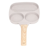 Egg Frying Pan Stick Proof Even Heating Flat Base Aluminum Alloy Pancake Pan for Induction Cooker Gas Stove 3 Cups