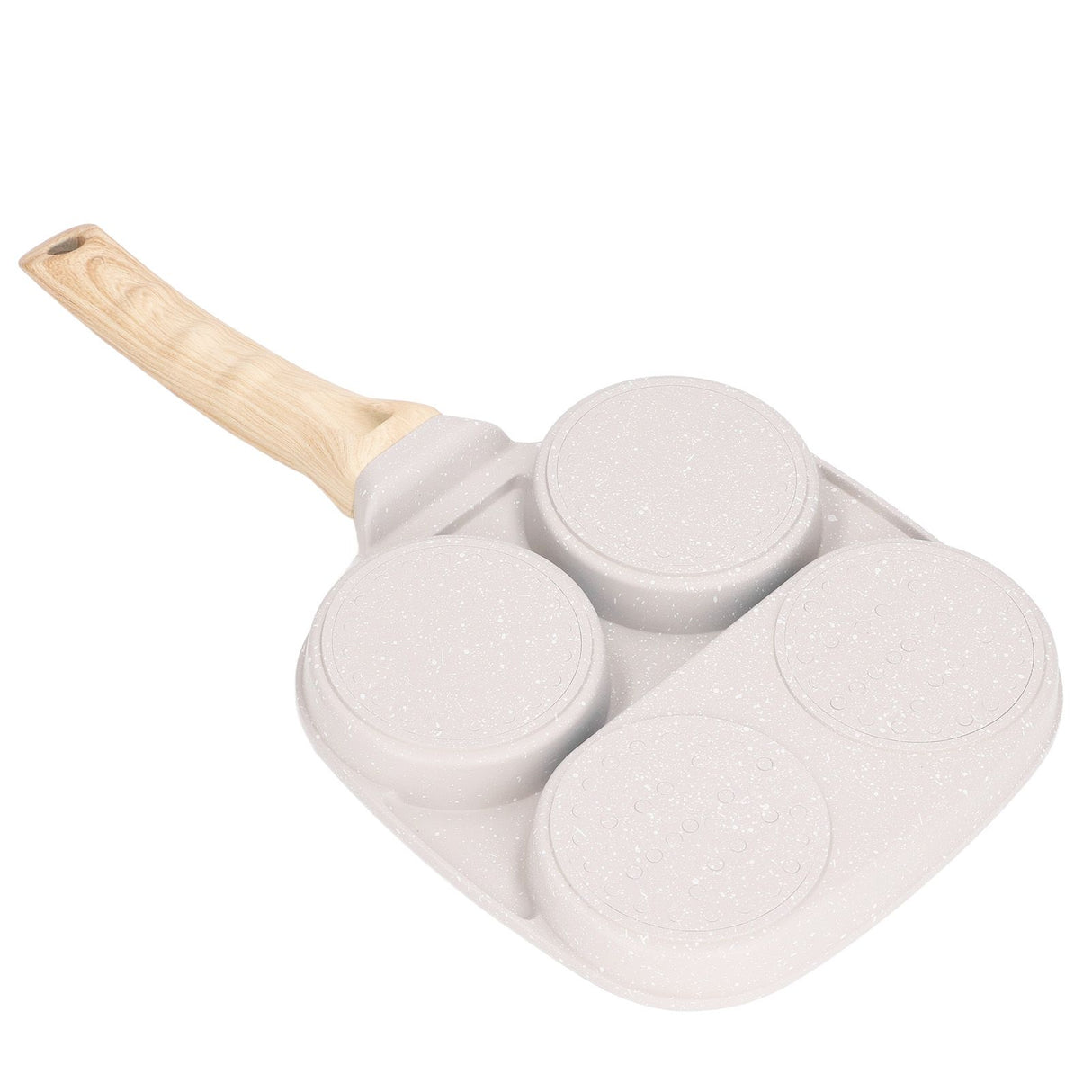 Egg Frying Pan Stick Proof Even Heating Flat Base Aluminum Alloy Pancake Pan for Induction Cooker Gas Stove 3 Cups