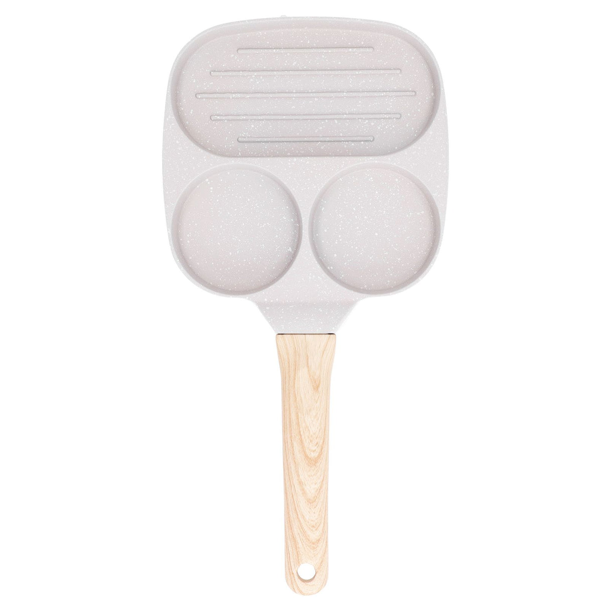 Egg Frying Pan Stick Proof Even Heating Flat Base Aluminum Alloy Pancake Pan for Induction Cooker Gas Stove 3 Cups