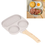 Egg Frying Pan Stick Proof Even Heating Flat Base Aluminum Alloy Pancake Pan for Induction Cooker Gas Stove 3 Cups - Extra Image