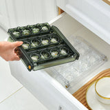 Foldable Egg Storage Container Simple 3 Layers Egg Protection Plastic Egg Tray Container Organizer for Home Kitchen Transparent White