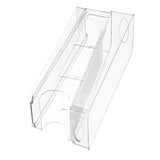 Double Layer Soda Can Organizer Automatic Rolling Transparent Beverage Can Storage Organizer for Refrigerator - Side View