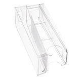 Double Layer Soda Can Organizer Automatic Rolling Transparent Beverage Can Storage Organizer for Refrigerator