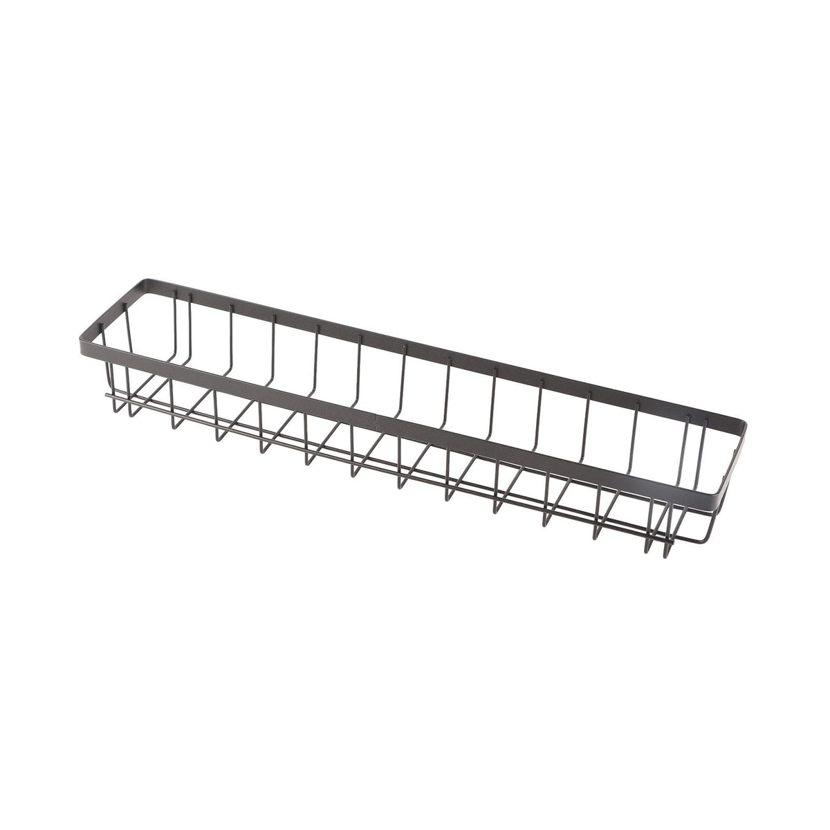 Refrigerator Hanging Shelf Nail Free with Hooks Black Refrigerator Spice Rack for Home Kitchen Double Layer