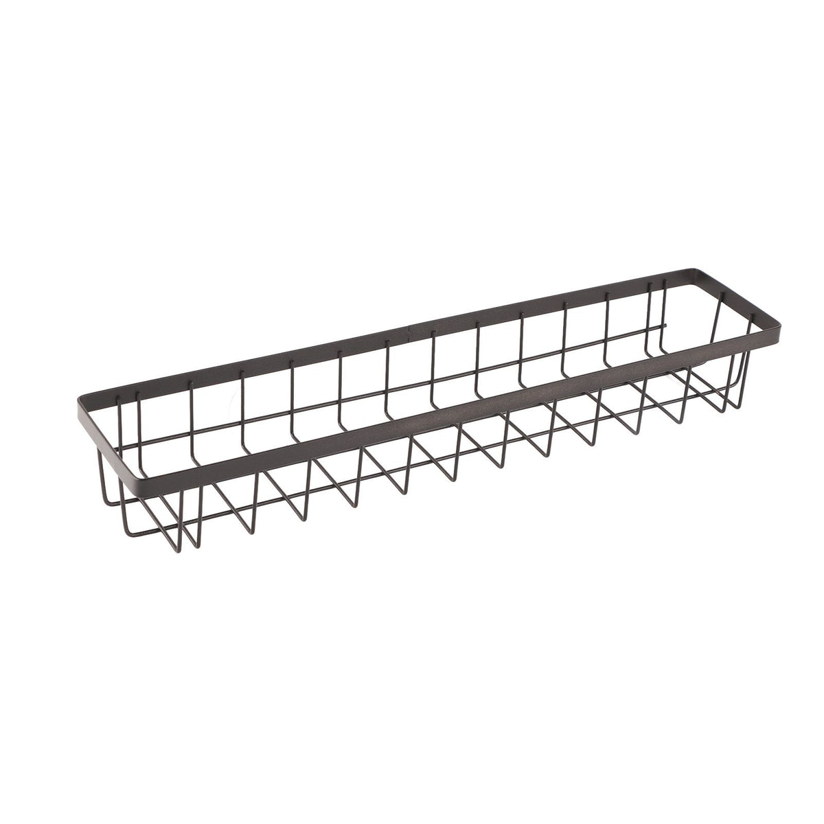 Refrigerator Hanging Shelf Nail Free with Hooks Black Refrigerator Spice Rack for Home Kitchen Double Layer