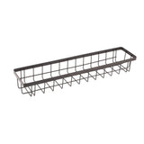 Refrigerator Hanging Shelf Nail Free with Hooks Black Refrigerator Spice Rack for Home Kitchen Double Layer