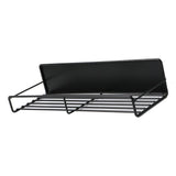 Wall Mounted Magnetic Shelf Refrigerator Punch Free Seasoning Rack Metal Storage Rack 30x10.5x7cm/11.8x4.1x2.8in