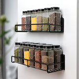 Wall Mounted Magnetic Shelf Refrigerator Punch Free Seasoning Rack Metal Storage Rack 30x10.5x7cm/11.8x4.1x2.8in