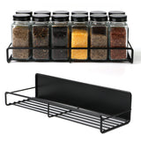 Wall Mounted Magnetic Shelf Refrigerator Punch Free Seasoning Rack Metal Storage Rack 30x10.5x7cm/11.8x4.1x2.8in