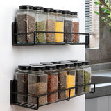 Wall Mounted Magnetic Shelf Refrigerator Punch Free Seasoning Rack Metal Storage Rack 30x10.5x7cm/11.8x4.1x2.8in