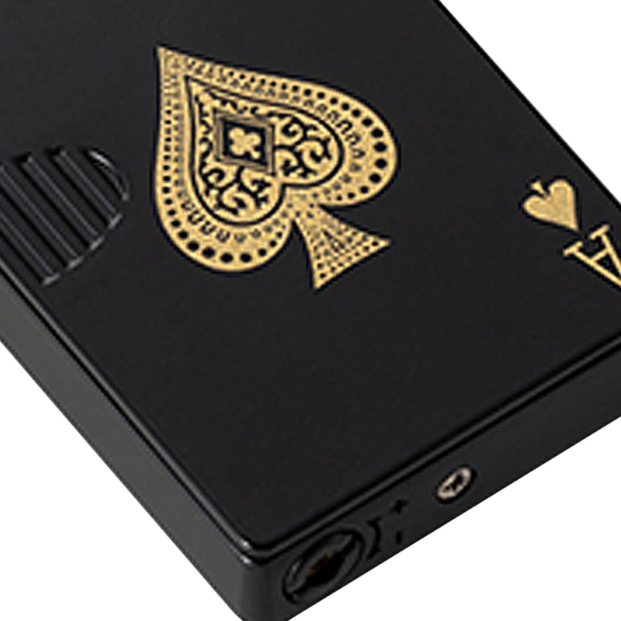 Poker Lighter Spade A Zinc Alloy Windproof UV Money Check Refillable Green Flame Lighter for Travel Camping Outdoor
