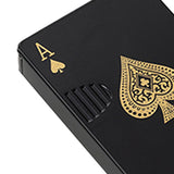 Poker Lighter Spade A Zinc Alloy Windproof UV Money Check Refillable Green Flame Lighter for Travel Camping Outdoor