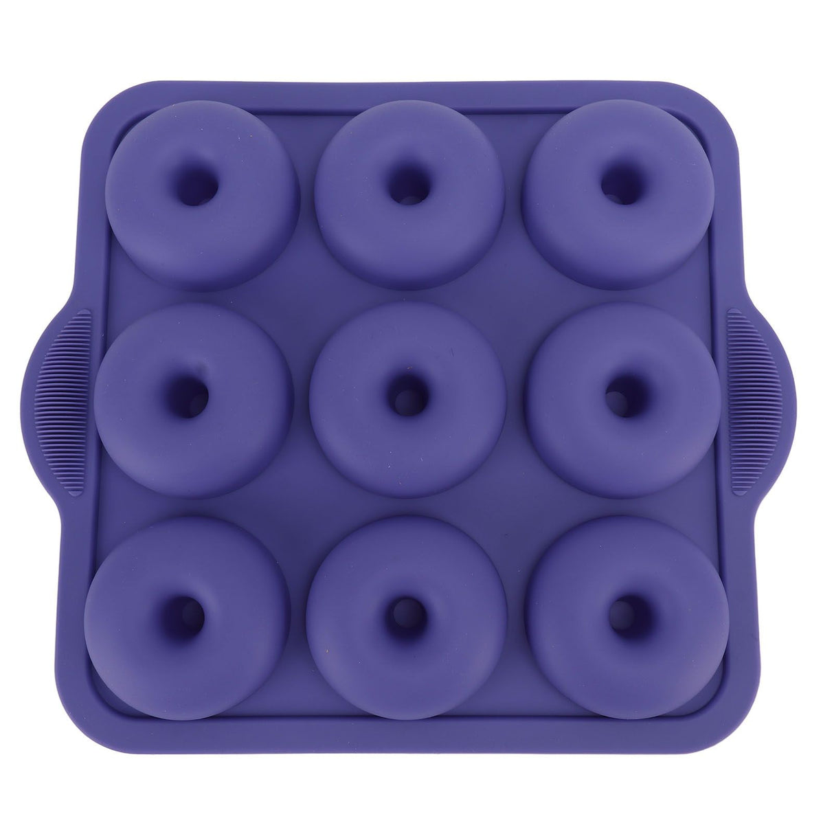 Silicone Donut Mold 9 Cavity Prevents Stick Safe Heat Resistance Doughnut Pan Set for Cake Biscuit Bagels Muffins Royalblue