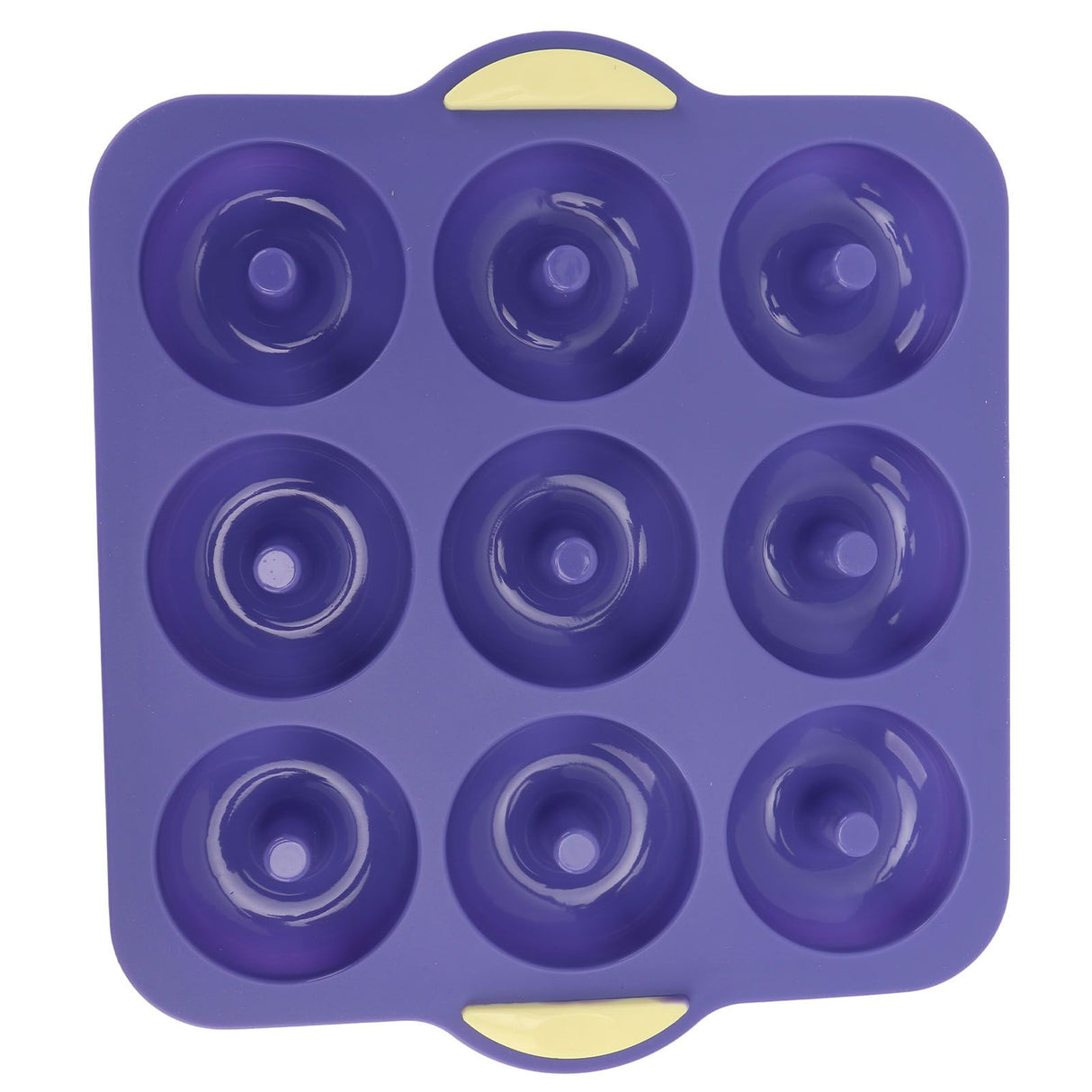 Silicone Donut Mold 9 Cavity Prevents Stick Safe Heat Resistance Doughnut Pan Set for Cake Biscuit Bagels Muffins Royalblue