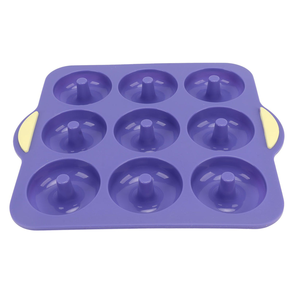Silicone Donut Mold 9 Cavity Prevents Stick Safe Heat Resistance Doughnut Pan Set for Cake Biscuit Bagels Muffins Royalblue