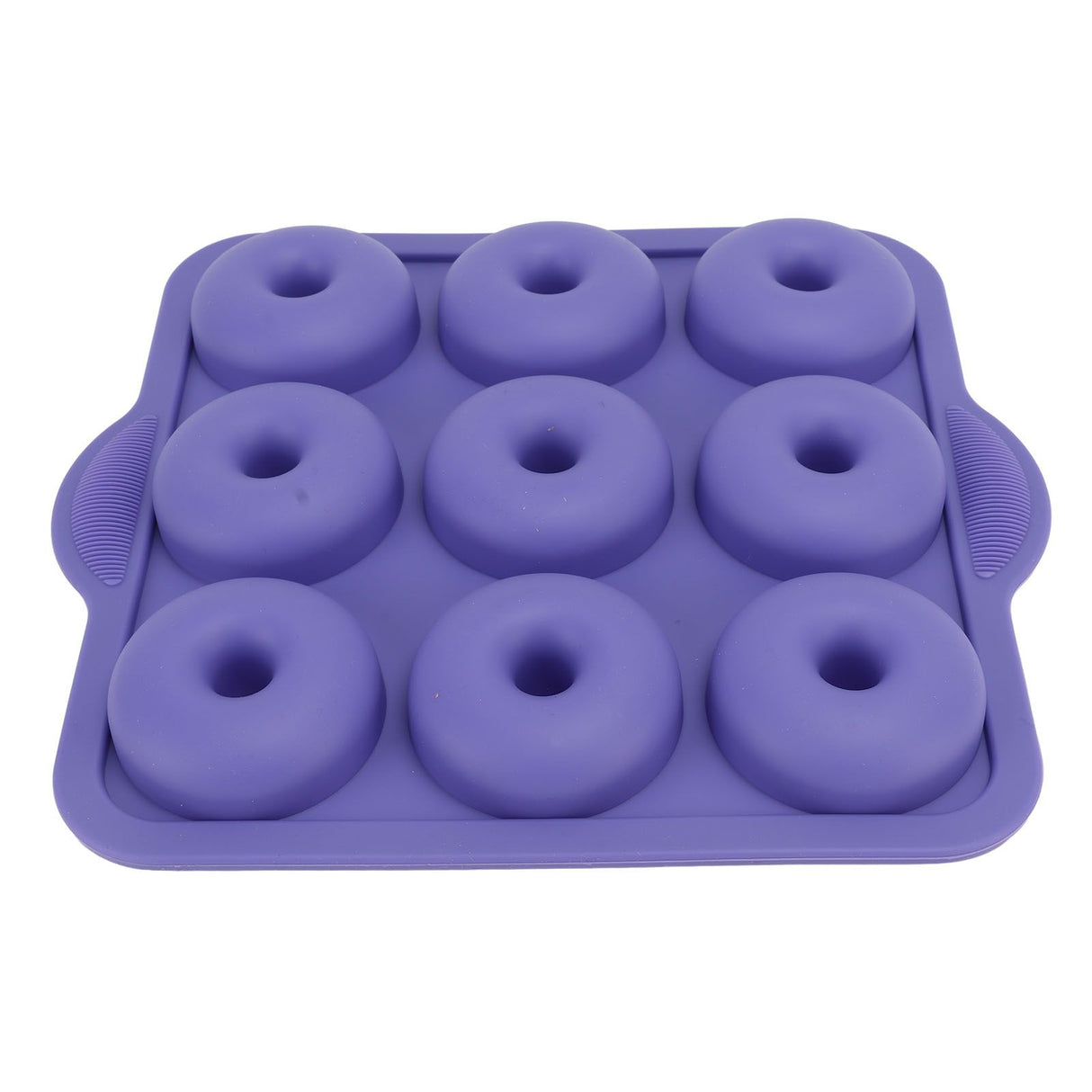 Silicone Donut Mold 9 Cavity Prevents Stick Safe Heat Resistance Doughnut Pan Set for Cake Biscuit Bagels Muffins Royalblue