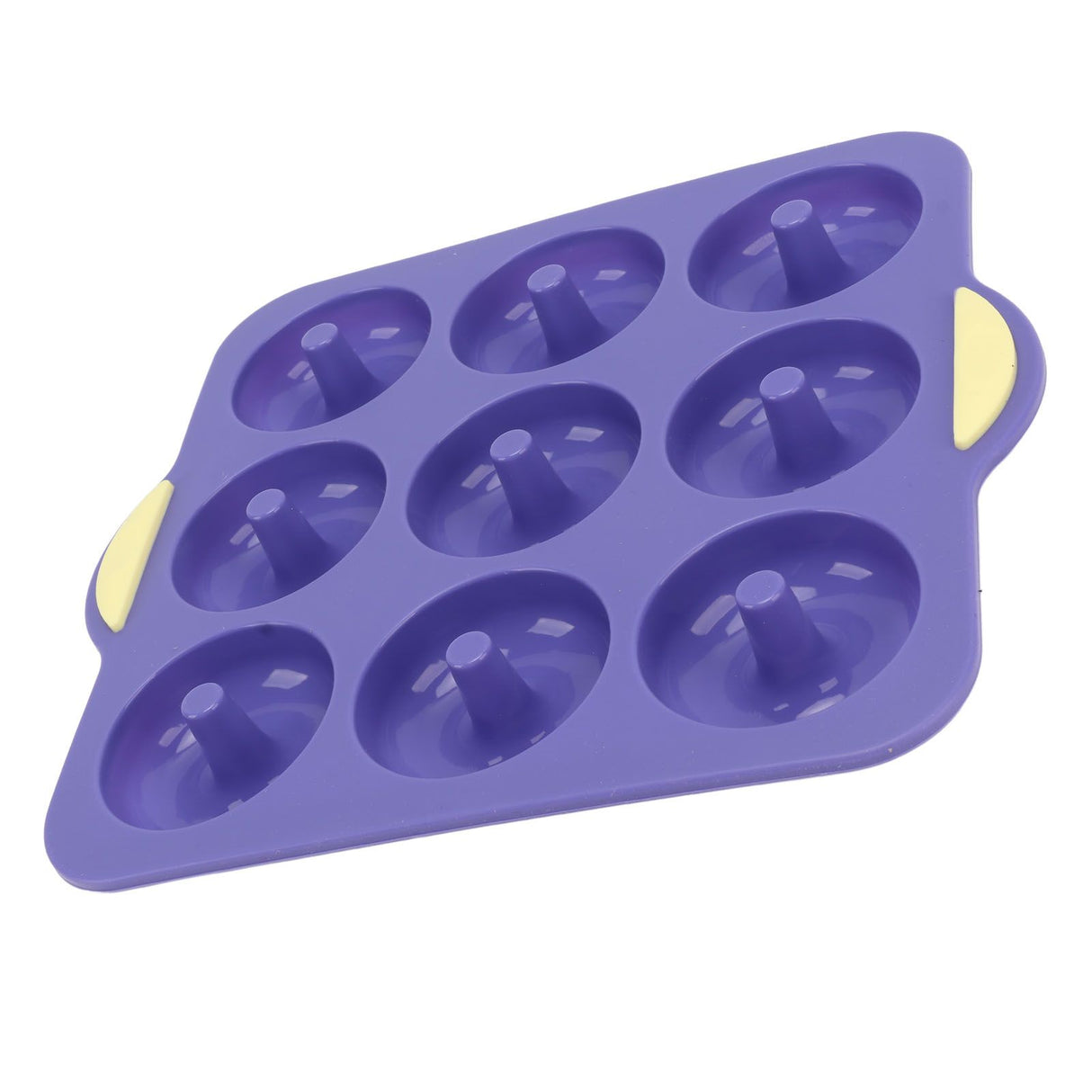 Silicone Donut Mold 9 Cavity Prevents Stick Safe Heat Resistance Doughnut Pan Set for Cake Biscuit Bagels Muffins Royalblue