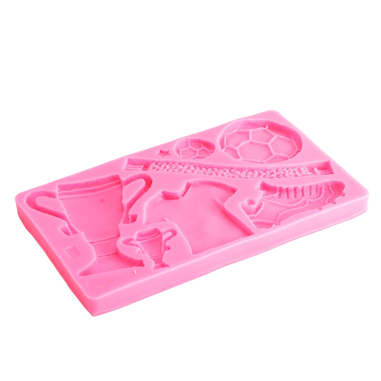 Football Trophy Silicone Fondant Molds Clothes Shoes Cake Chocolate Mould DIY Baking Mold Pink