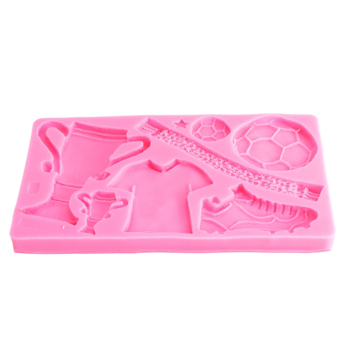 Football Trophy Silicone Fondant Molds Clothes Shoes Cake Chocolate Mould DIY Baking Mold Pink