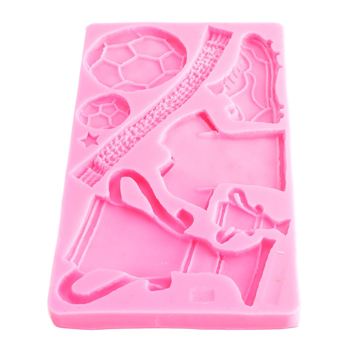 Football Trophy Silicone Fondant Molds Clothes Shoes Cake Chocolate Mould DIY Baking Mold Pink