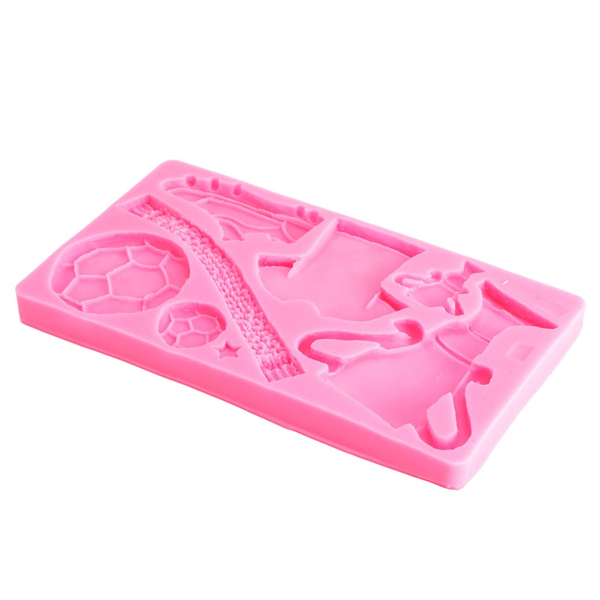 Football Trophy Silicone Fondant Molds Clothes Shoes Cake Chocolate Mould DIY Baking Mold Pink