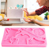 Football Trophy Silicone Fondant Molds Clothes Shoes Cake Chocolate Mould DIY Baking Mold Pink - Extra Image