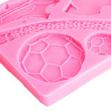 Football Trophy Silicone Fondant Molds Clothes Shoes Cake Chocolate Mould DIY Baking Mold Pink