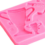 Football Trophy Silicone Fondant Molds Clothes Shoes Cake Chocolate Mould DIY Baking Mold Pink