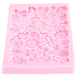 Fondant Mold Stick Proof Easy Release Odorless Silicone DIY Baking Mold for Chocolate Cake Cupcake Decoration - 45-Degree Angle