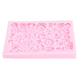 Fondant Mold Stick Proof Easy Release Odorless Silicone DIY Baking Mold for Chocolate Cake Cupcake Decoration - Close-Up Angle
