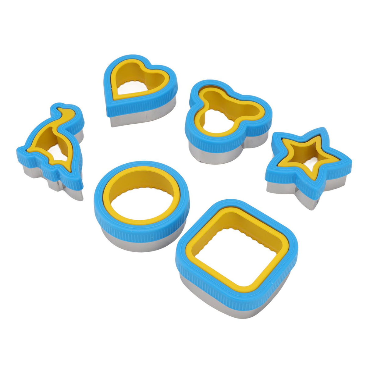 Sandwich Cutter Prevent Slip Rust Proof Cartoon Bread Press Mold for Pancake Rice Cheese Fruits 6pcs