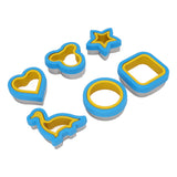 Sandwich Cutter Prevent Slip Rust Proof Cartoon Bread Press Mold for Pancake Rice Cheese Fruits 6pcs - 45-Degree Angle