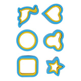 Sandwich Cutter Prevent Slip Rust Proof Cartoon Bread Press Mold for Pancake Rice Cheese Fruits 6pcs
