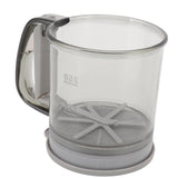Flour Sifter Cup Handheld Double Layer Filter Mesh Flour Strainer Colander with Lid for Kitchen Supplies Baking Tools - Extra Image