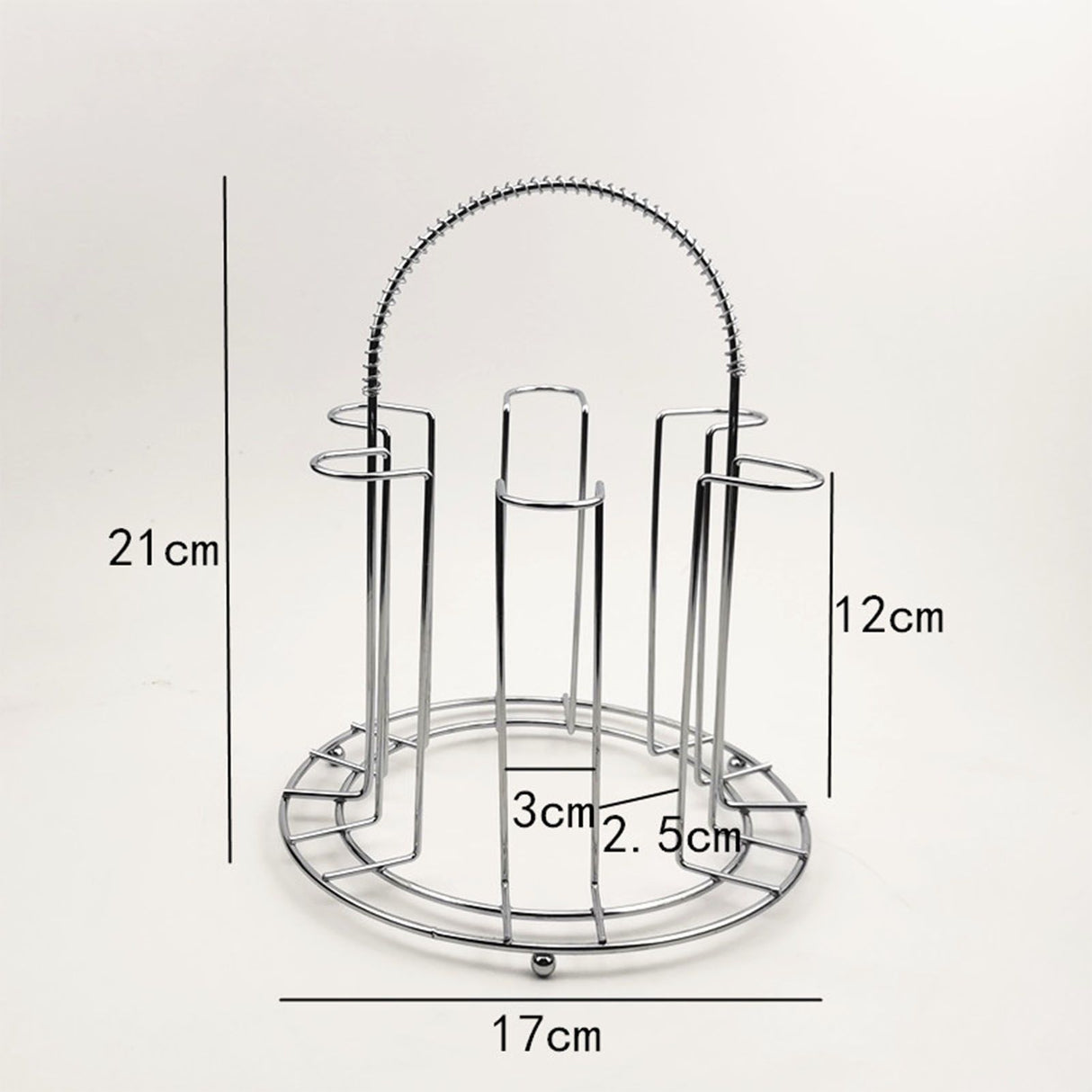 Glass Water Cup Rack Bracket Stainless Steel Household Draining Cup Storage Rack Holder for Party