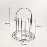 Glass Water Cup Rack Bracket Stainless Steel Household Draining Cup Storage Rack Holder for Party - Extra Image
