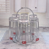 Glass Water Cup Rack Bracket Stainless Steel Household Draining Cup Storage Rack Holder for Party - Extra Image